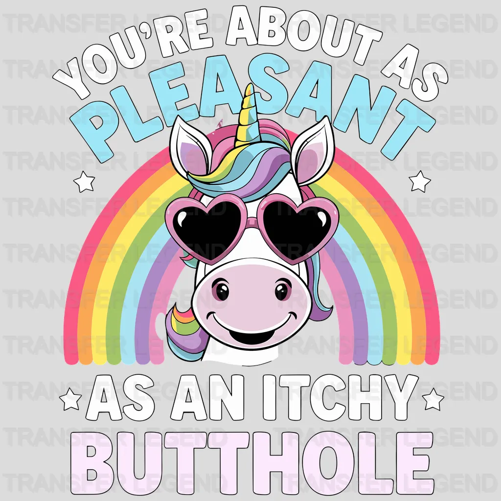 Your Abous As Pleasant Unicorn Design - DTF Heat Transfers - transferlegend