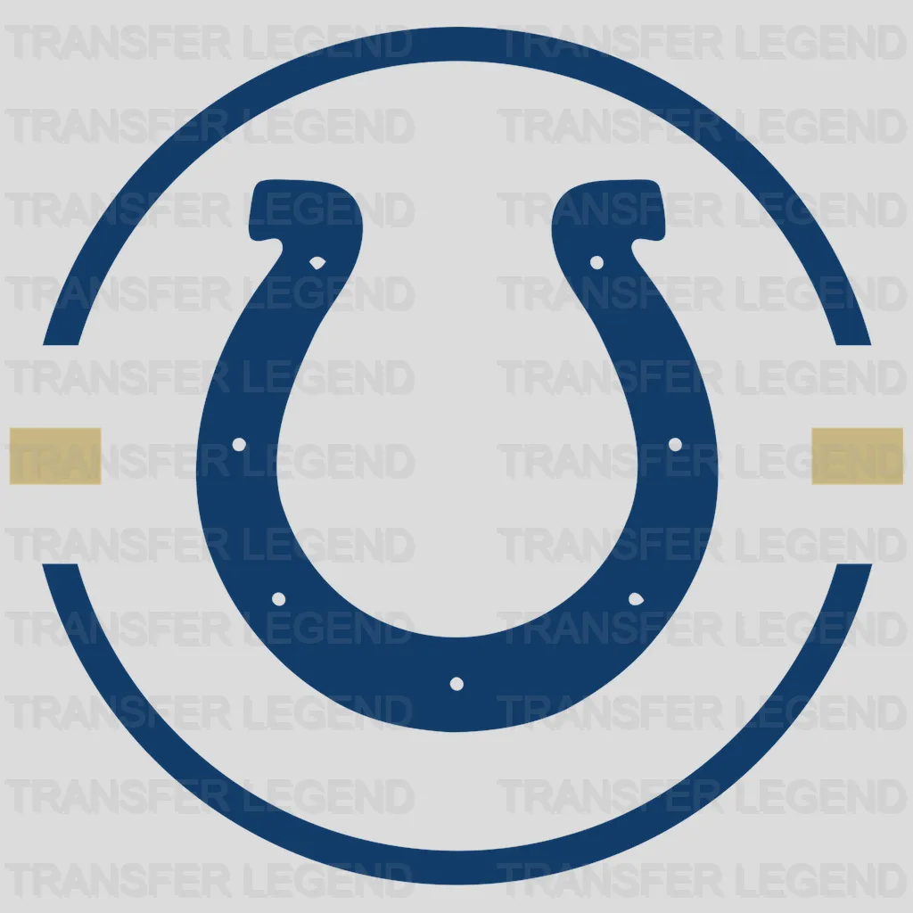 Indianapolis Colts Horseshoe Icon Emblem NFL Design - DTF Heat Transfer