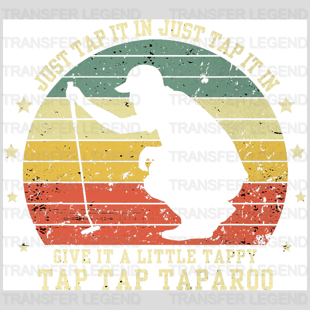 Tap Tap Taparoo Golf Design - DTF Heat Transfers - transferlegend
