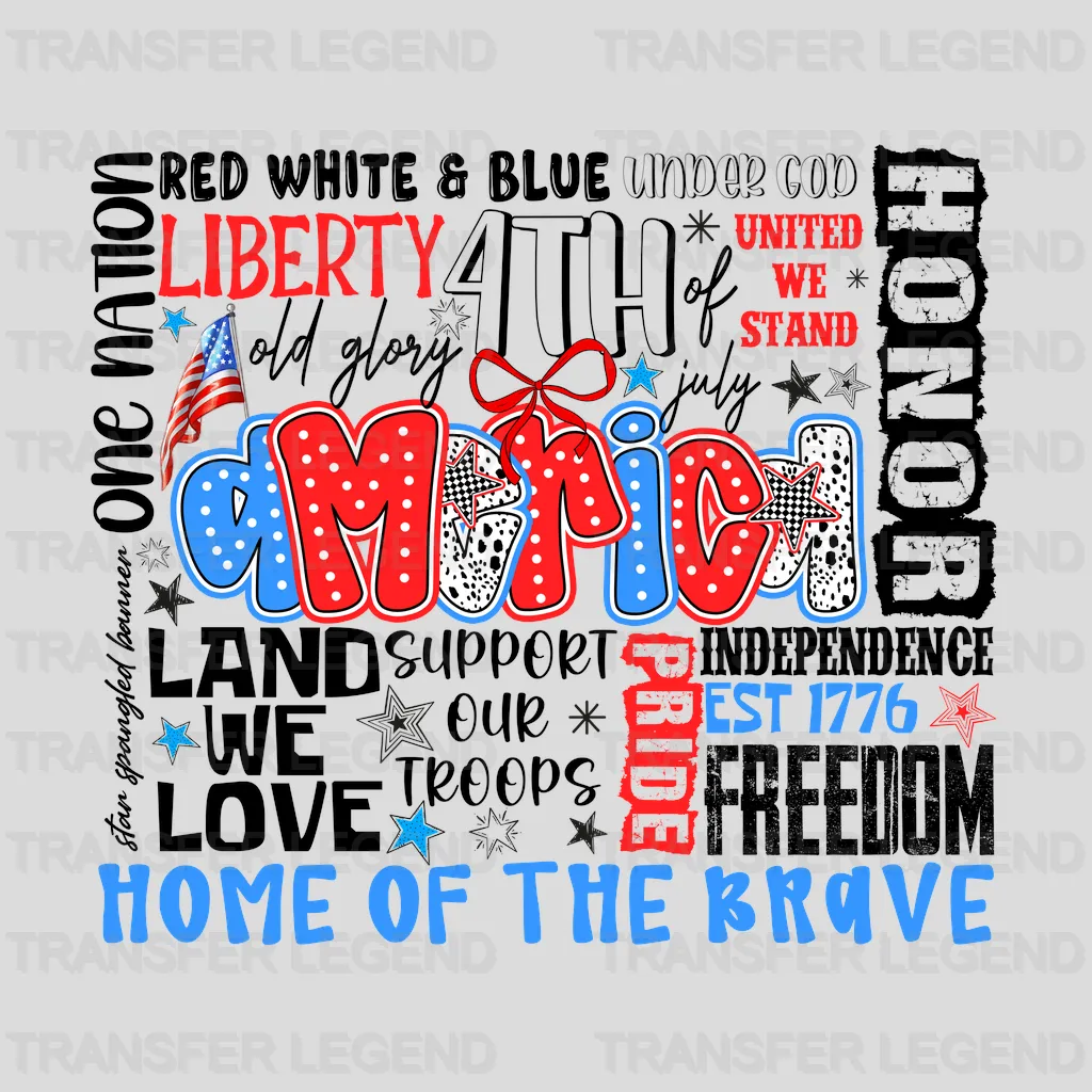 Liberty 4th July Design - DTF Heat Transfers - transferlegend