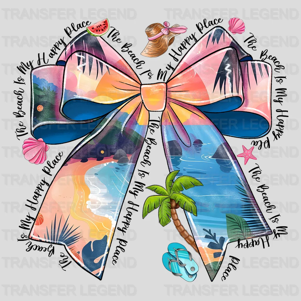 The Beach Summer Design - DTF Heat Transfers - transferlegend