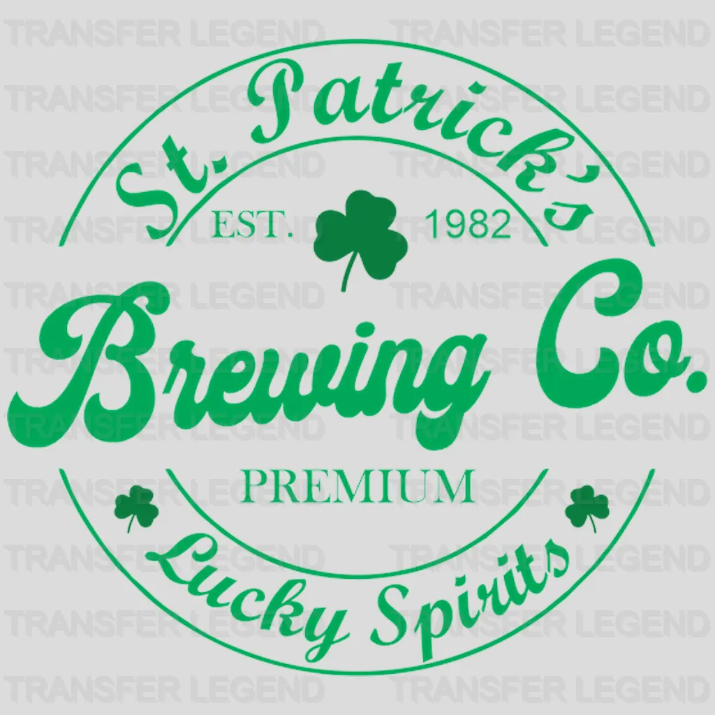 St. Patrick's Brewing Co. Lucky Spirits Design - DTF heat transfer - transferlegend