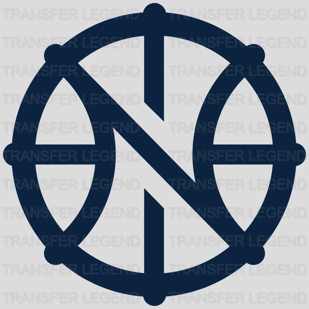 New Orleans Pelicans “NO” Monogram Roundel NBA Design - DTF Heat Transfer