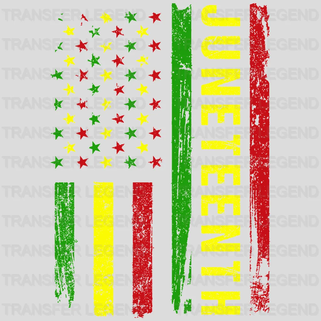 Juneteenth USA Flag - BLM design DTF heat transfer - transferlegend
