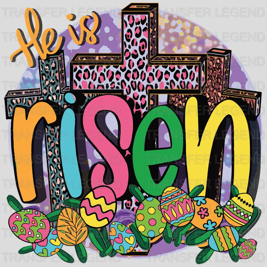 He Is Rsen Easter Design - DTF heat transfer - transferlegend