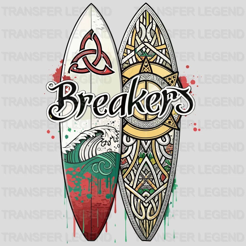 Breakers Surfing Design - DTF Heat Transfers - transferlegend
