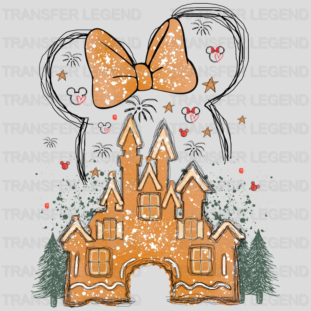 Christmas Cartoon Castle Mouse Design - DTF heat transfer - transferlegend