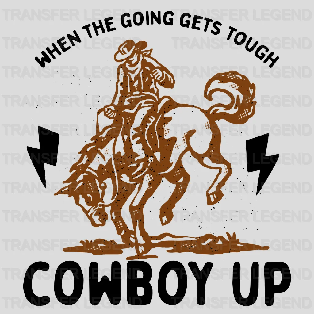 Cowboy Up - Rodeo Houston DTF Transfer - transferlegend