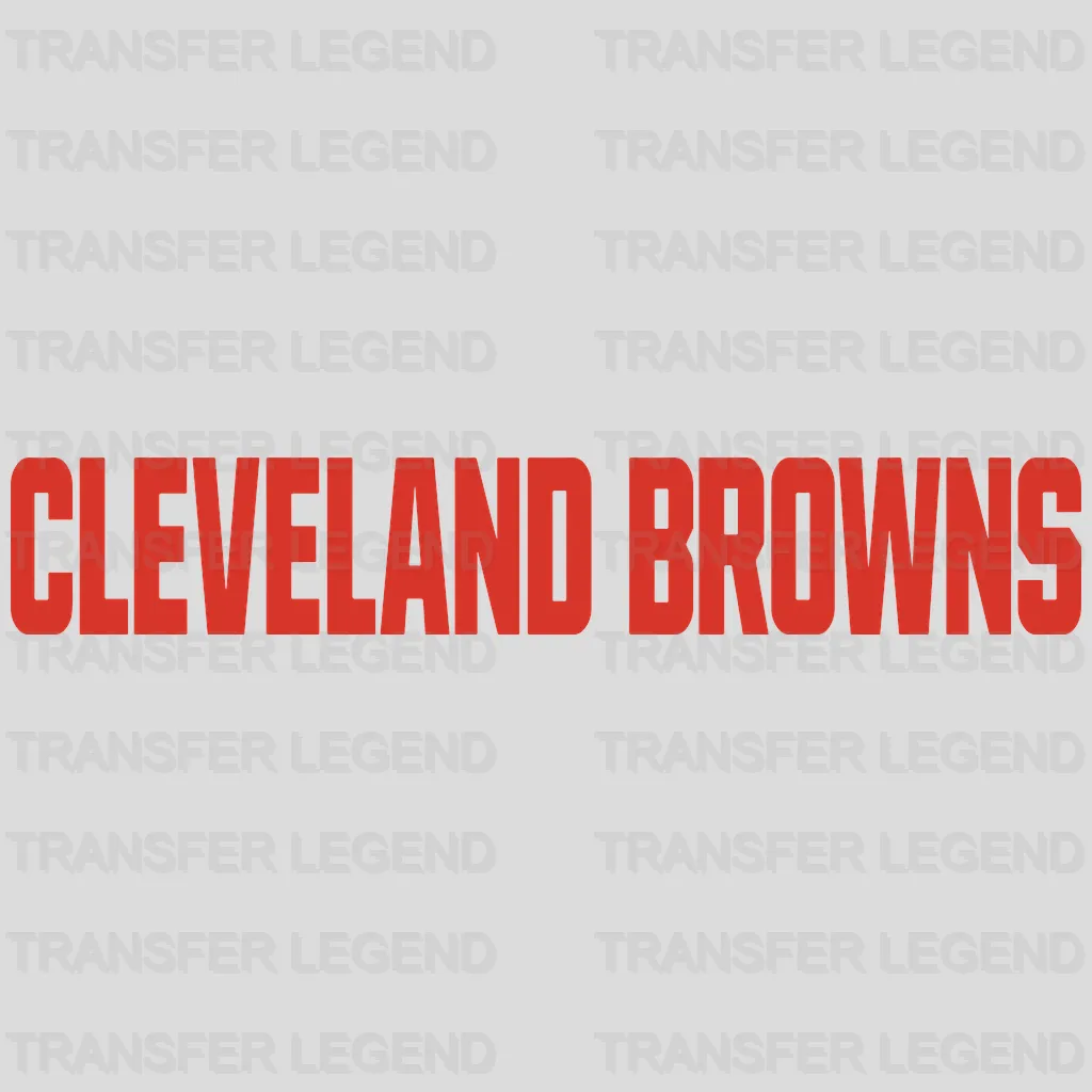 Cleveland Browns Text Logo NFL Design - DTF Heat Transfer
