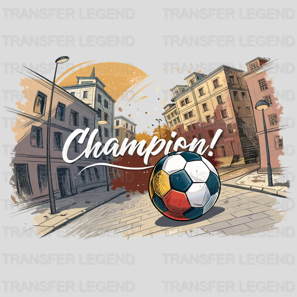 Street Ball Soccer Design - DTF Heat Transfers - transferlegend