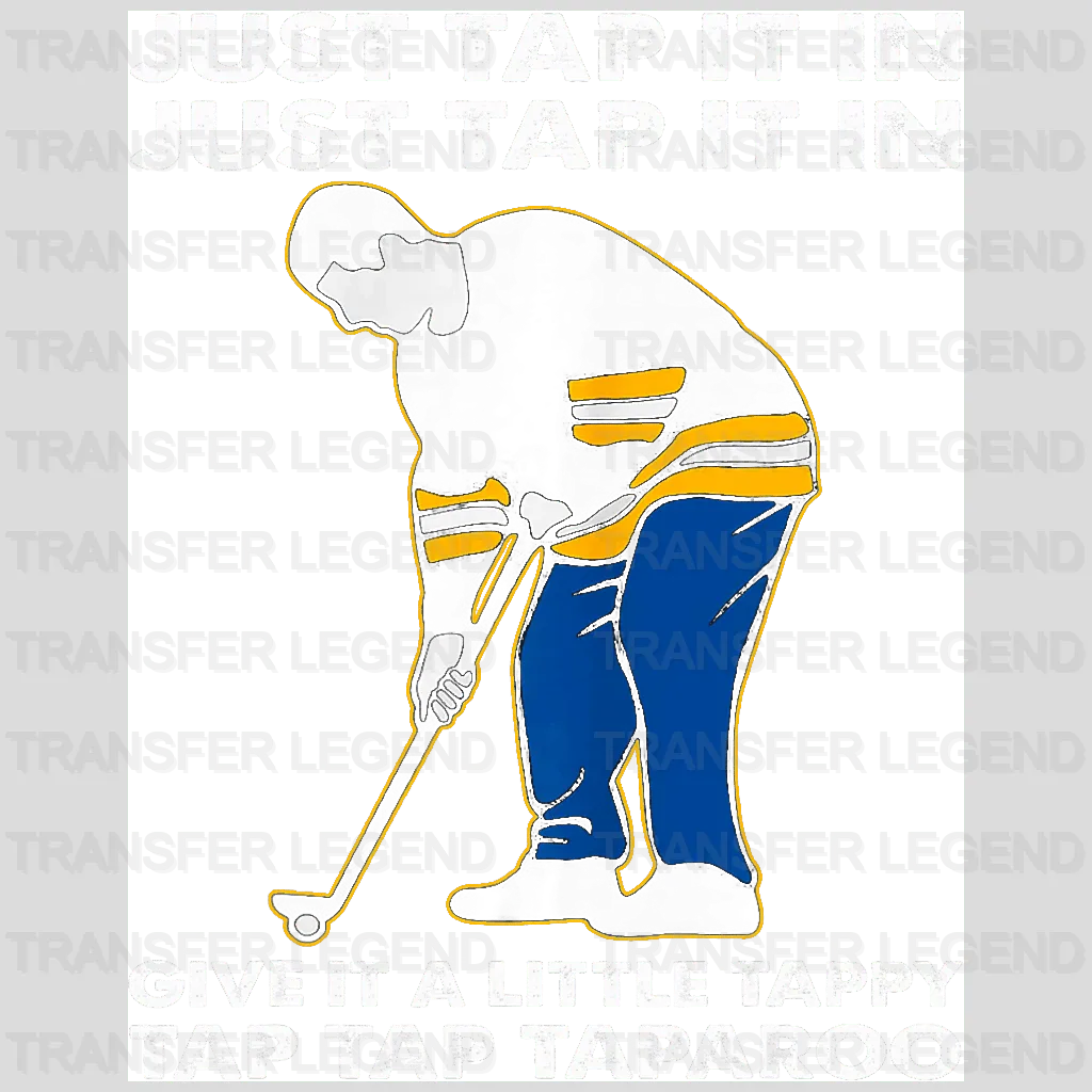 Just Tap It In Golf Design - DTF Heat Transfers - transferlegend
