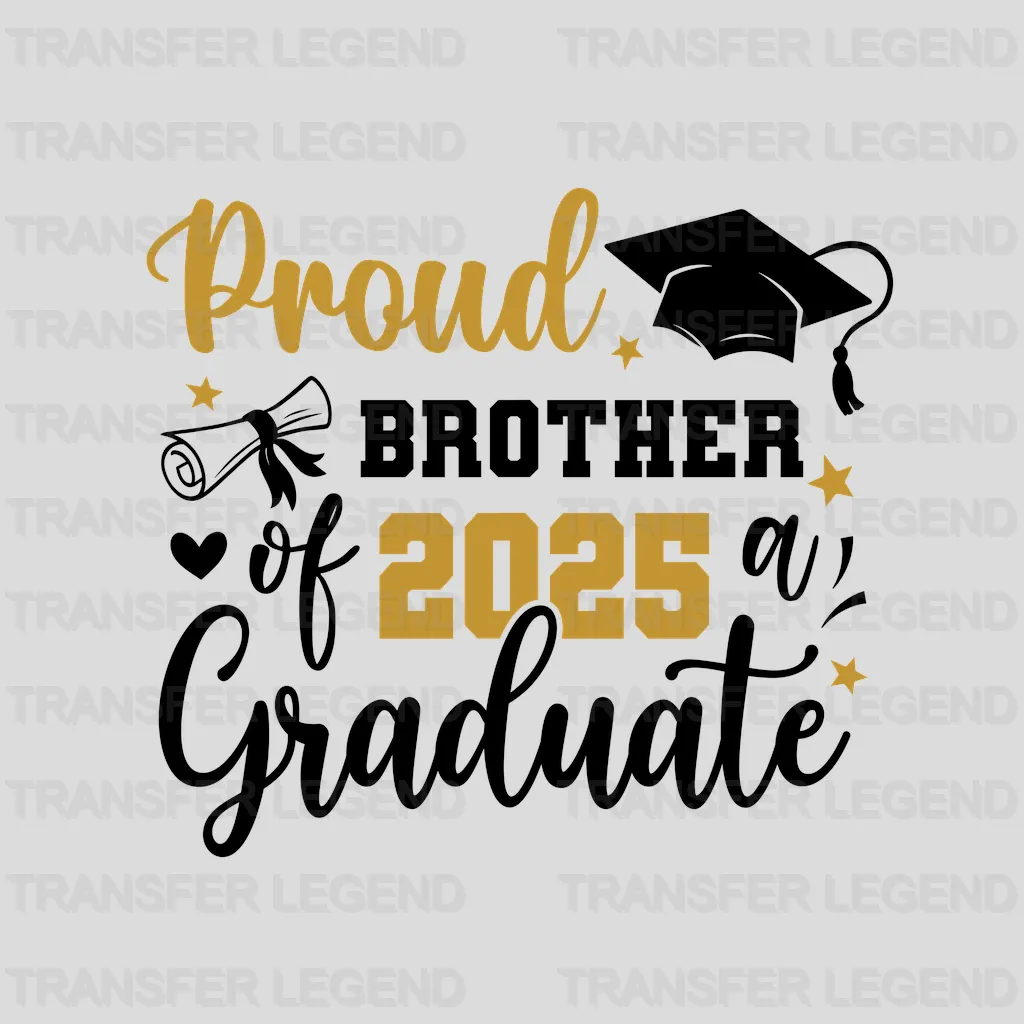 Proud Brother Graduation Design - DTF Heat Transfers - transferlegend