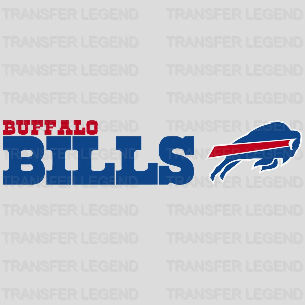 Buffalo Bills Wordmark Text Logo NFL Design - DTF Heat Transfer