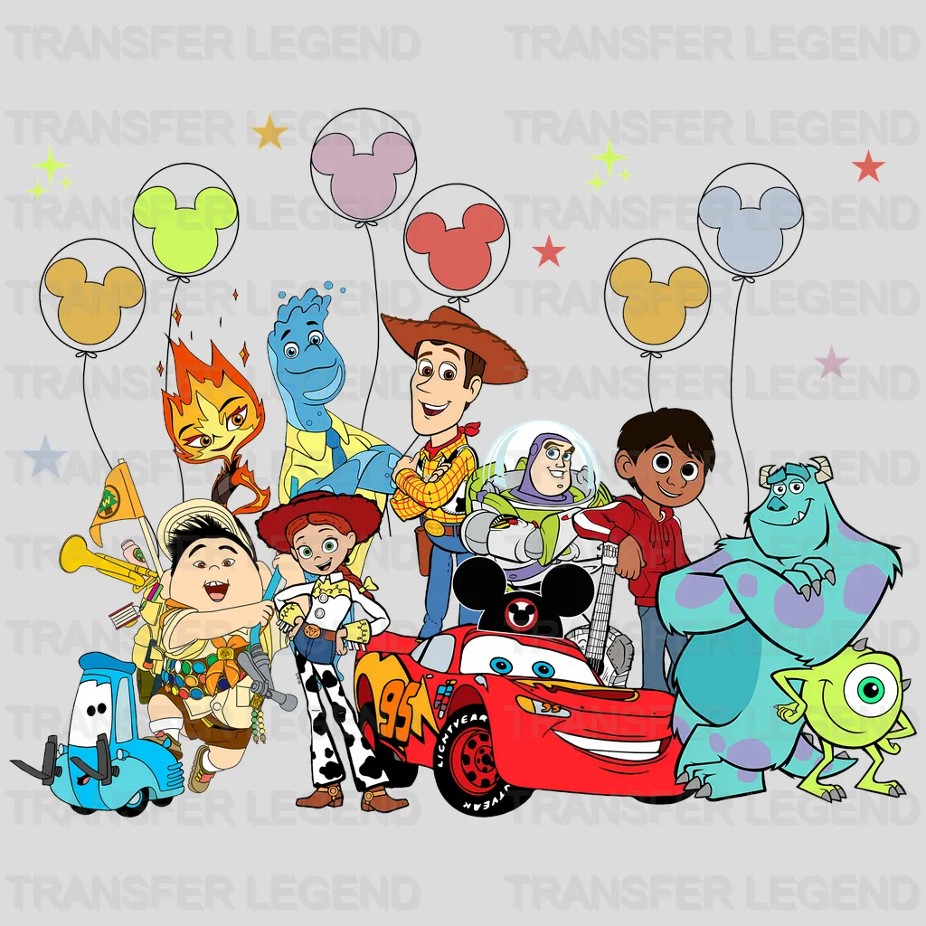 All Together Friends  Disney Designs - DTF Heat Transfers
