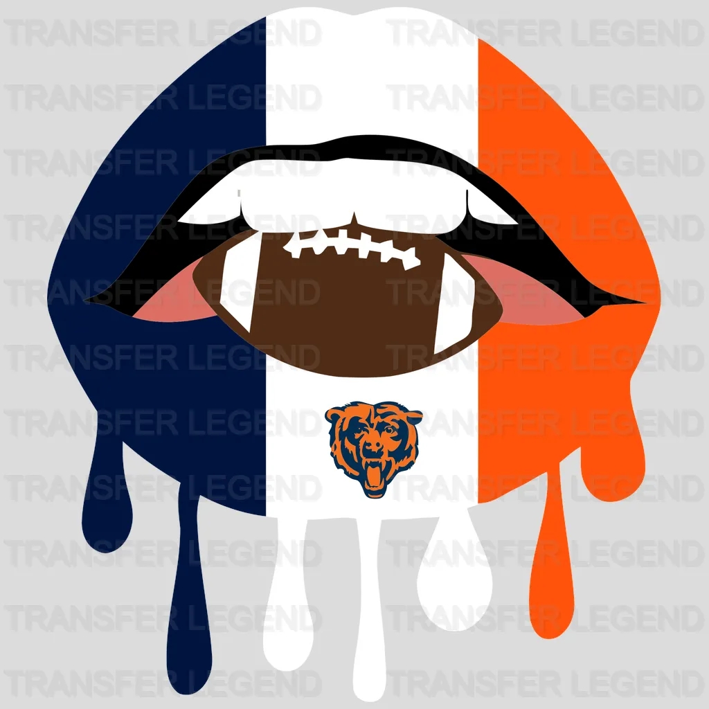 Chicago Bears Block “Bears” Text Emblem NFL Design - DTF Heat Transfer