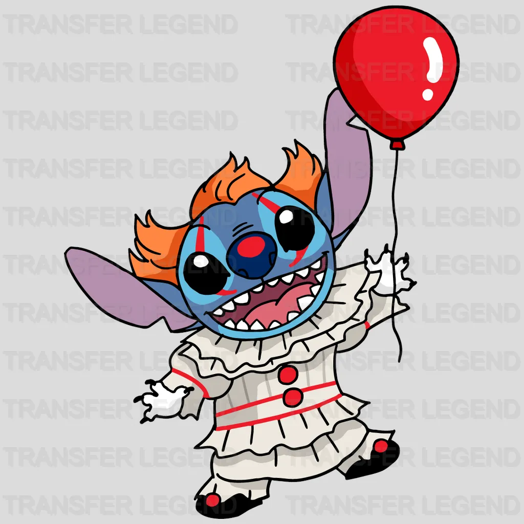 Stitch Pennywise Design - DTF heat transfer - transferlegend