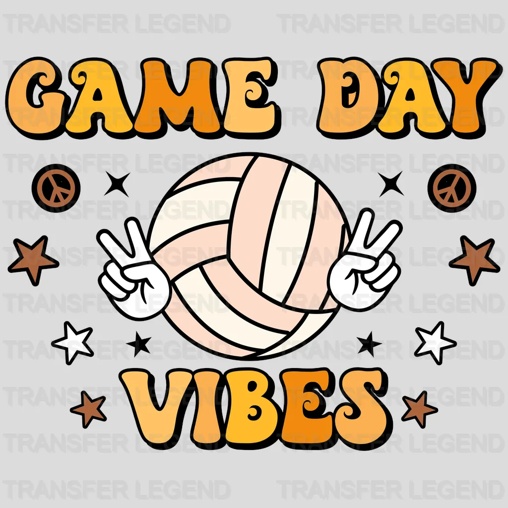 Game Day Vibes Peace DTF Transfer - transferlegend