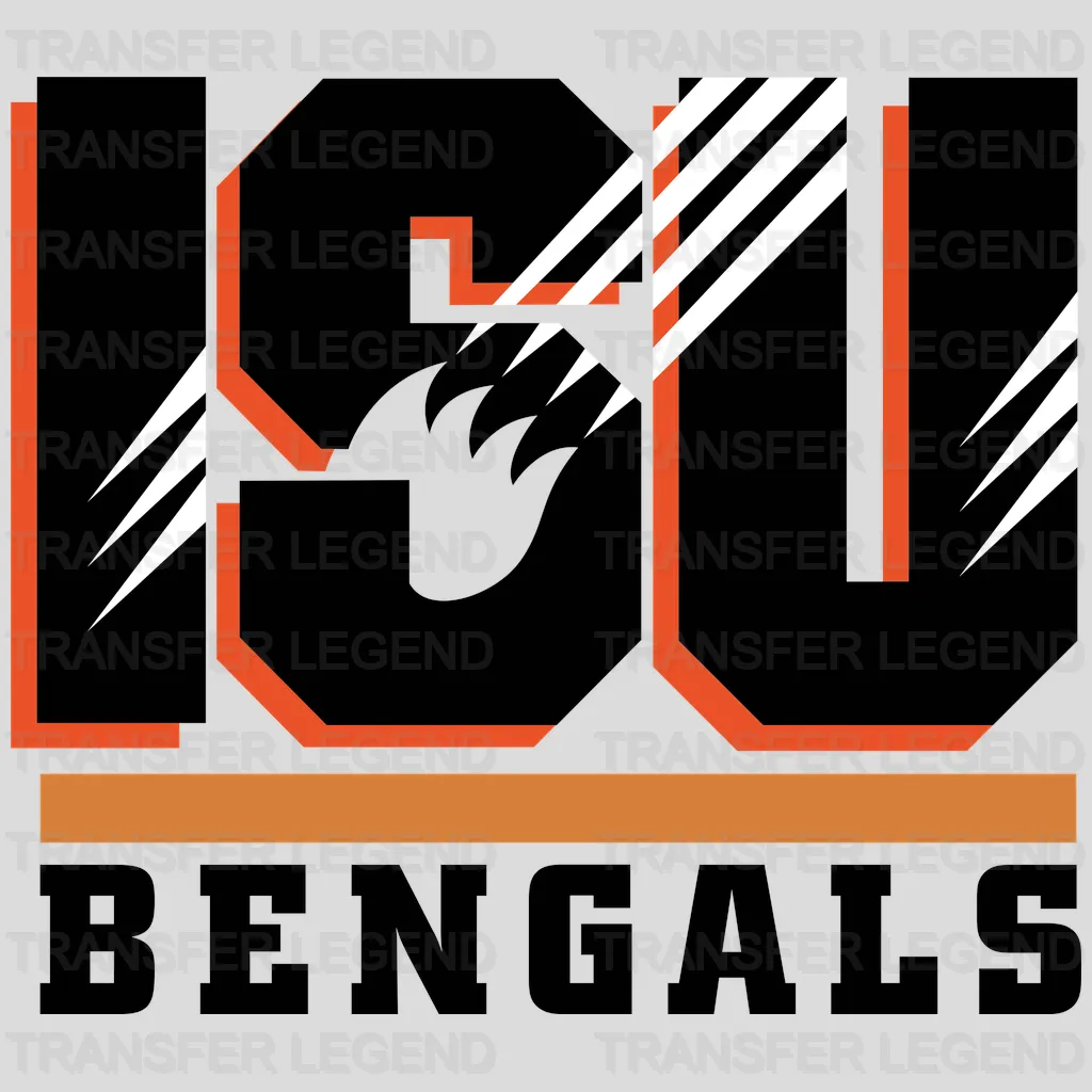Cincinnati Bengals Double‑Zero Jersey Number NFL Design - DTF Heat Transfer