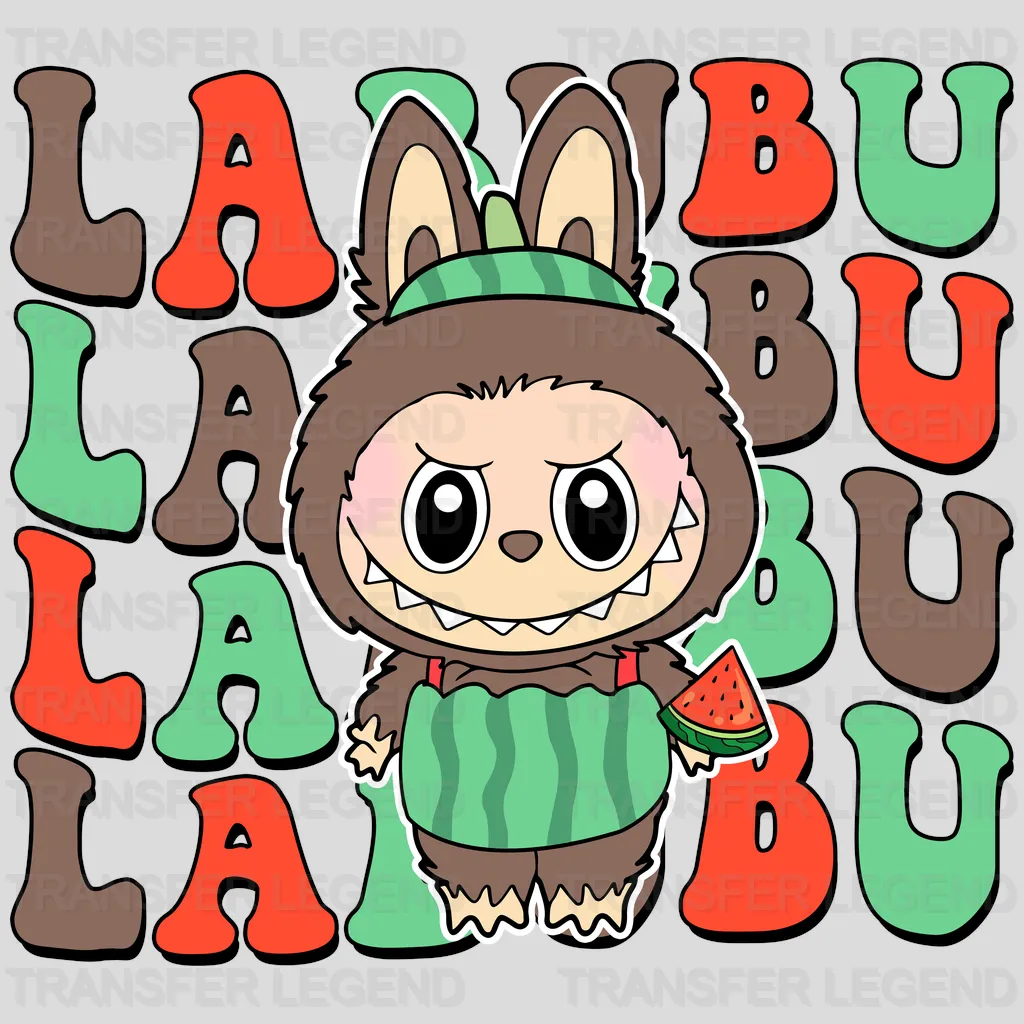 Watermelon Labubu Design - DTF Heat Transfers