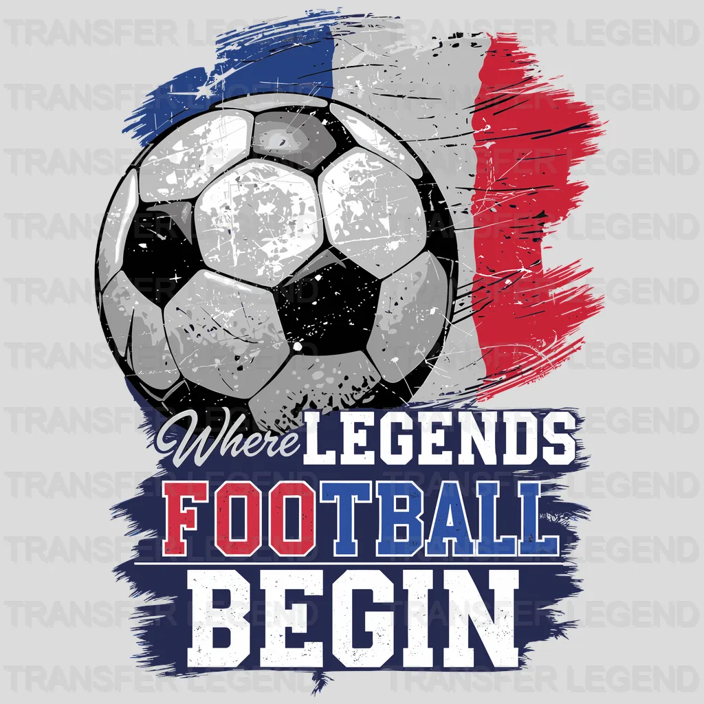 FootBall Begin Soccer Design - DTF Heat Transfers - transferlegend