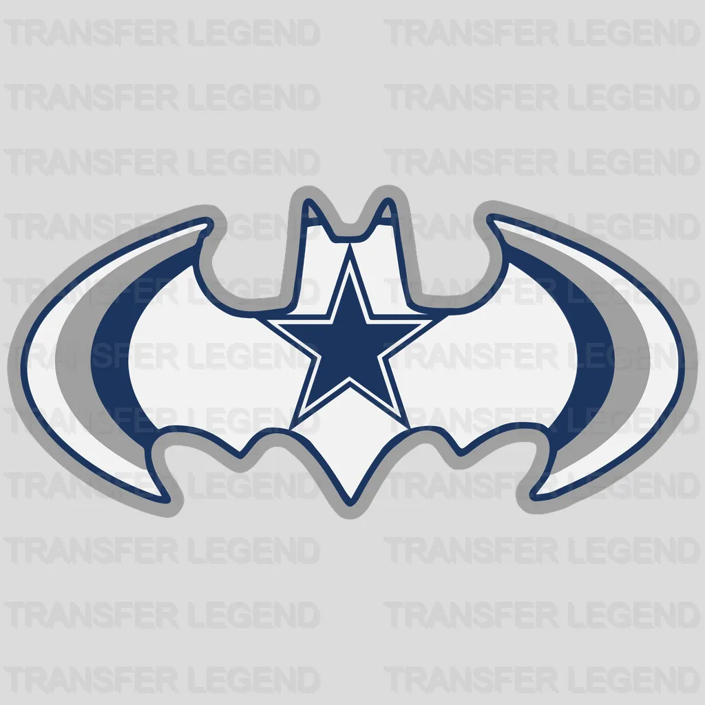 Dallas Cowboys Side Profile Player Cutout NFL Design - DTF Heat Transfer