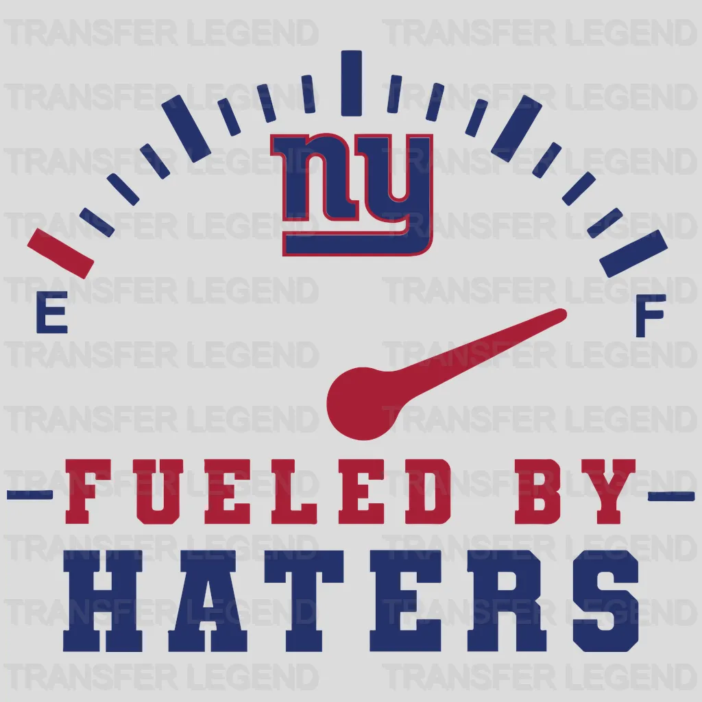 New York Giants “Fueled By Haters” gauge style design, NFL design - DTF Heat Transfer