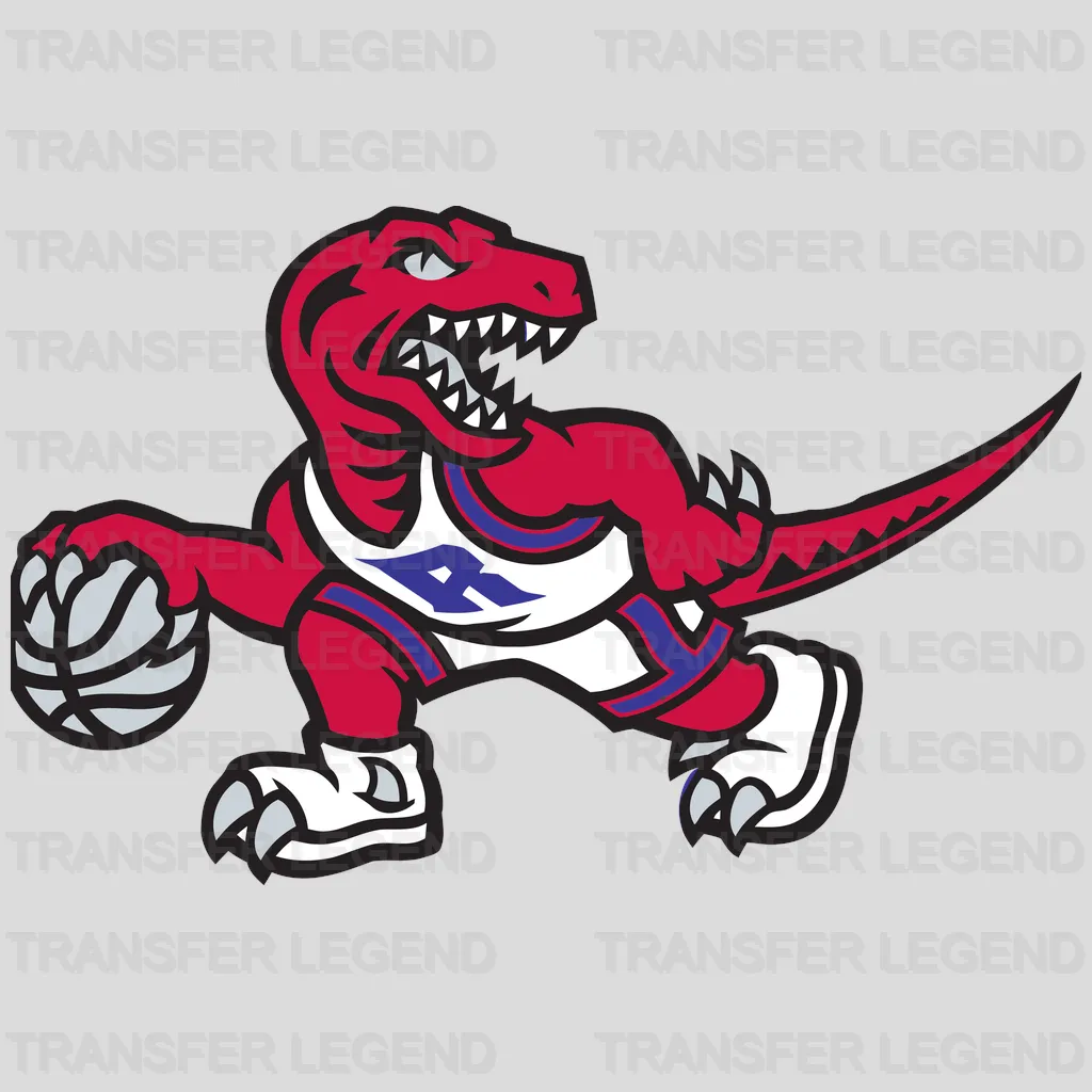 Toronto Raptors Dribbling Raptor Mascot NBA Design - DTF Heat Transfer