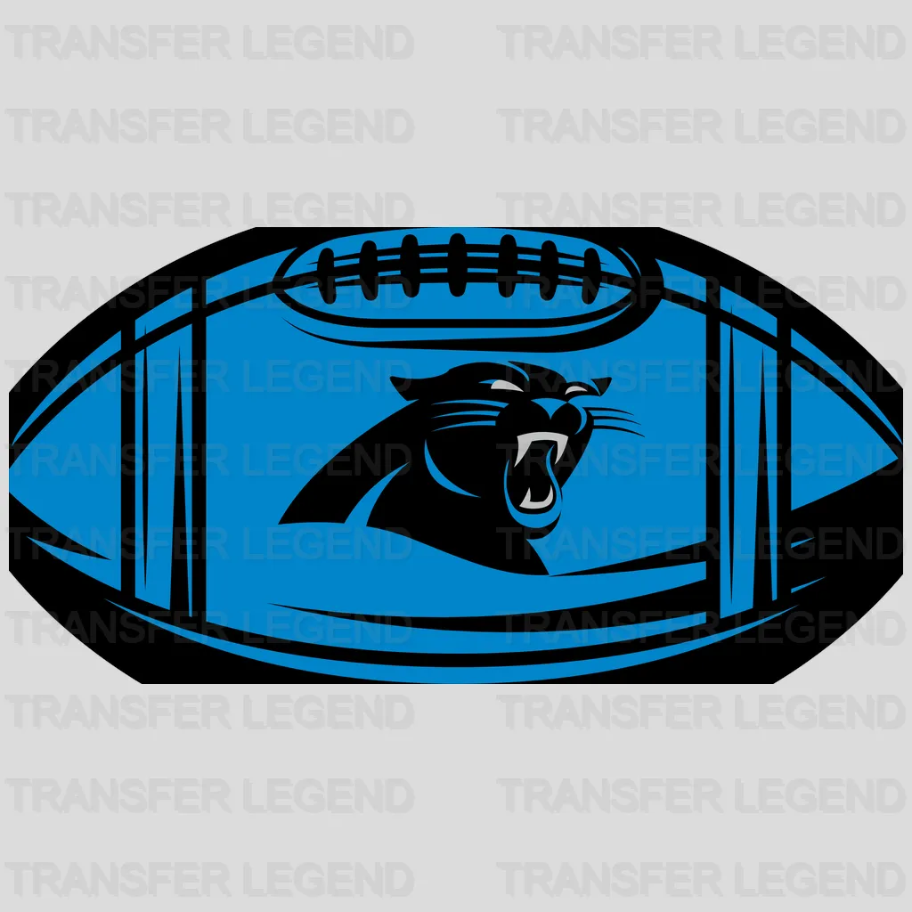 Carolina Panthers Football Emblem NFL Design - DTF Heat Transfer
