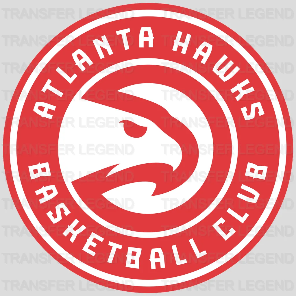 Atlanta Hawks Classic Roundel “Basketball Club” Primary Logo NBA Design - DTF Heat Transfer