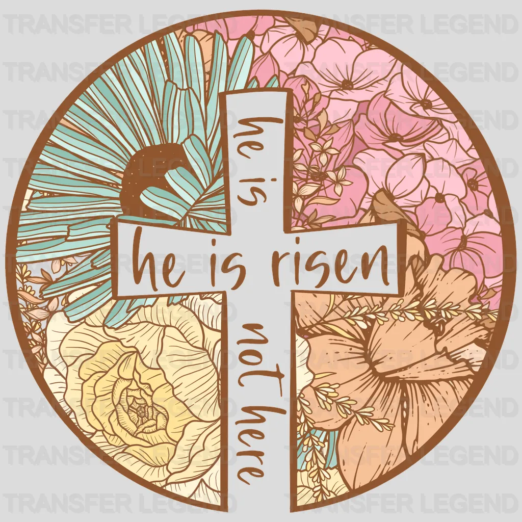 Easter He Is Rsen He Is Not Here Design - DTF heat transfer - transferlegend
