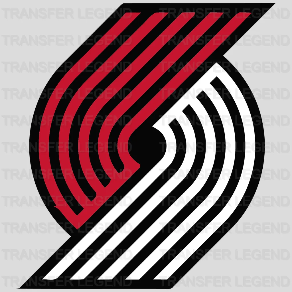 Portland Trail Blazers Primary Pinwheel Emblem NBA Design - DTF Heat Transfer
