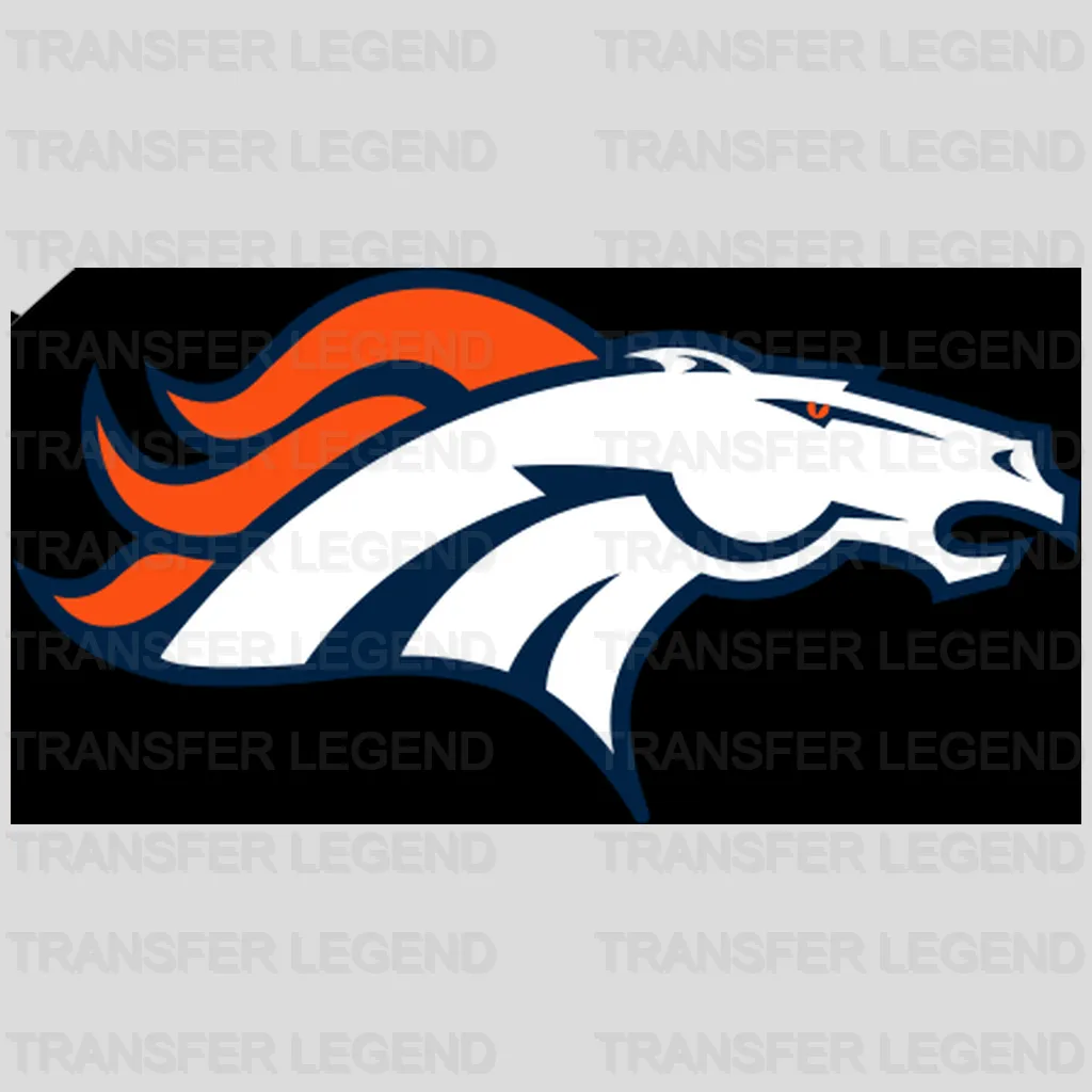 Denver Broncos Script Wordmark Emblem NFL Design - DTF Heat Transfer