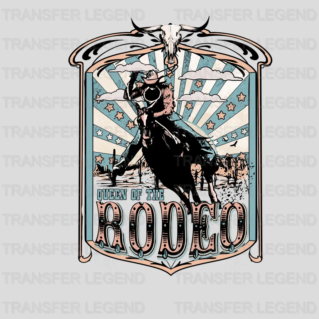 Queen Of The Rodeo - Rodeo Houston DTF Transfer - transferlegend