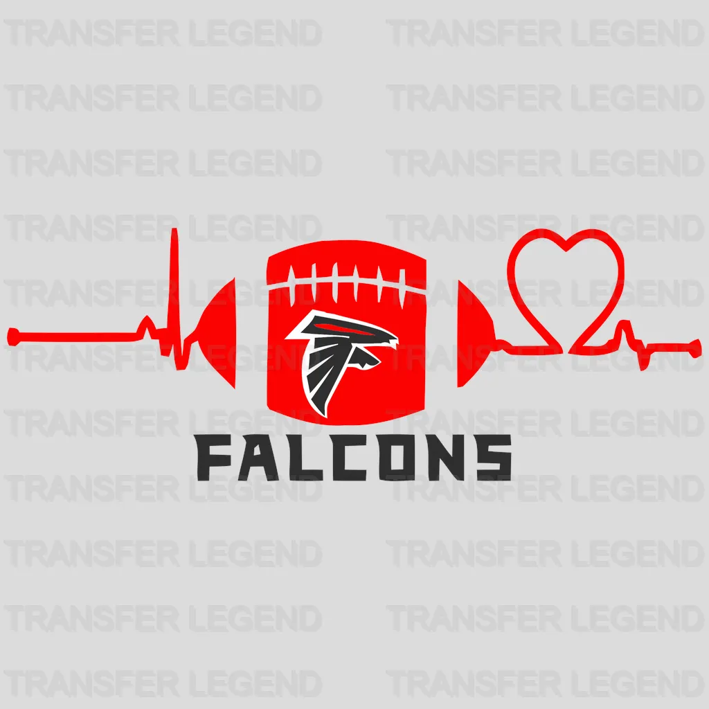 Atlanta Falcons Rise Up Wordmark NFL Design - DTF Heat Transfer
