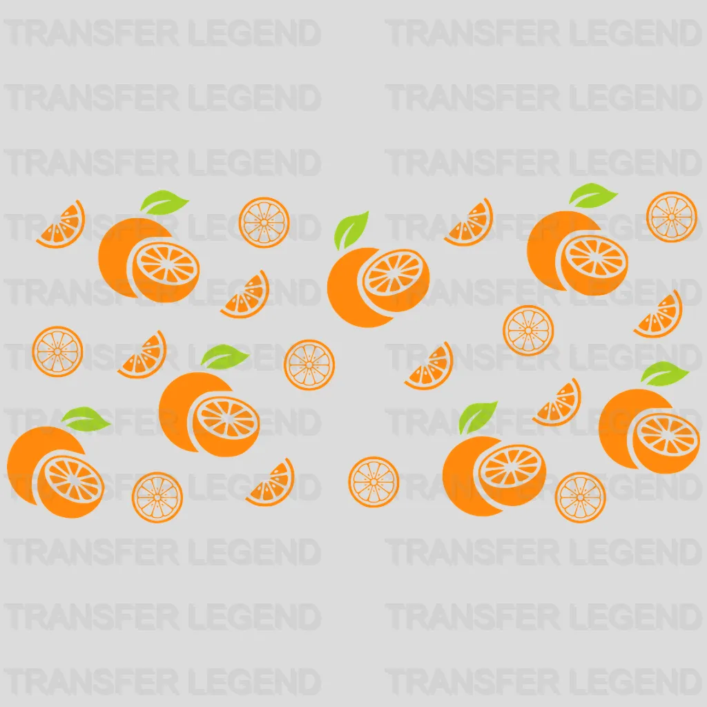 Orange UV DTF Transfer Cup Wrap UV DTF Sticker - transferlegend