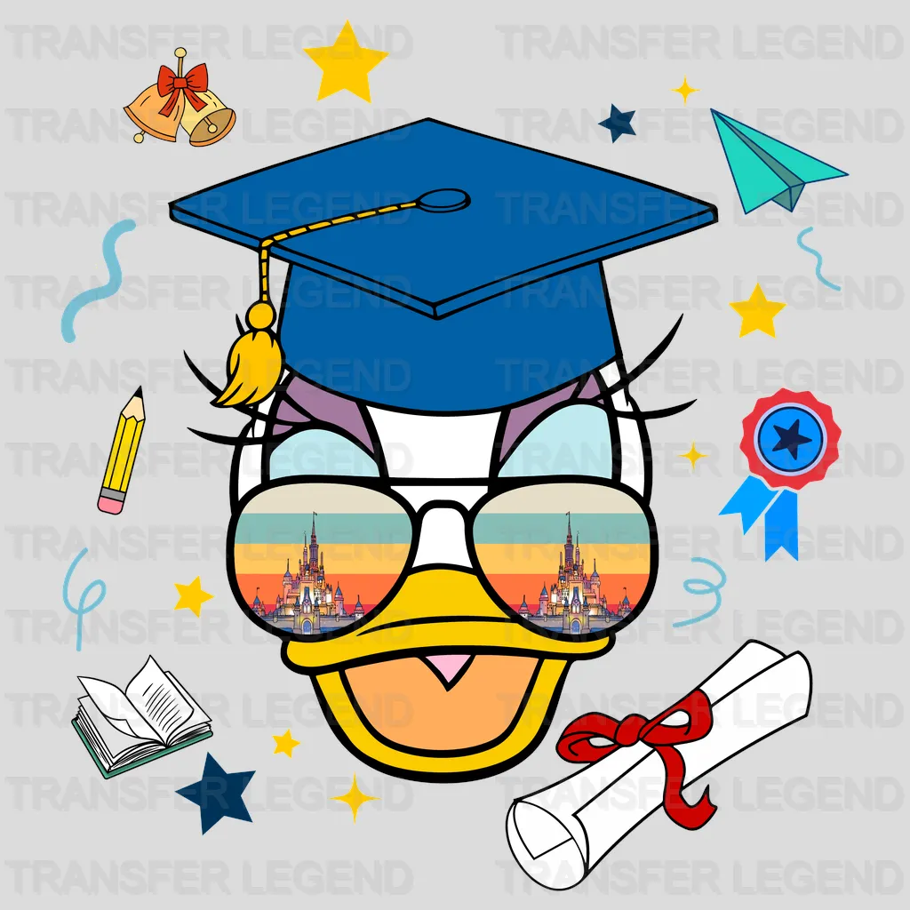Celebrate Mrs Duck Graduation Design - DTF Heat Transfers - transferlegend
