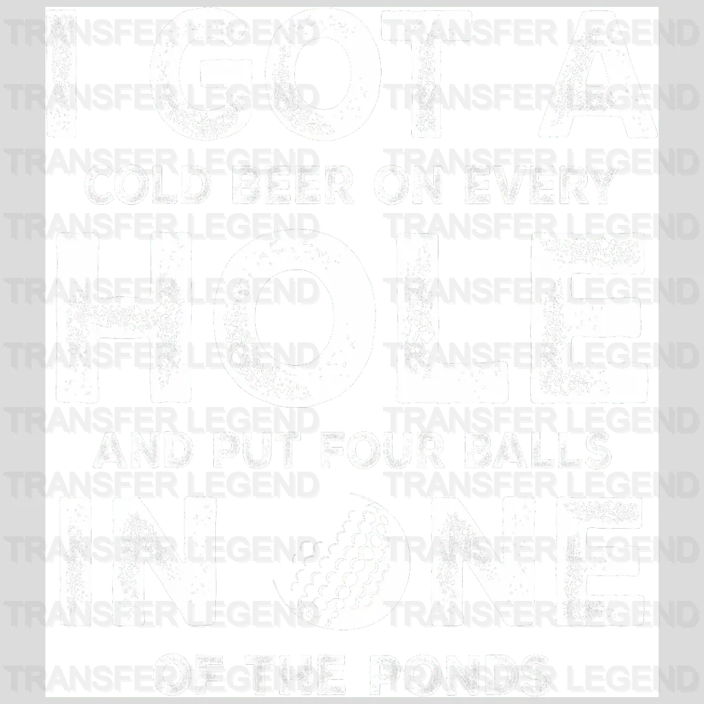 Put Four Balls In One Golf Design - DTF Heat Transfers - transferlegend