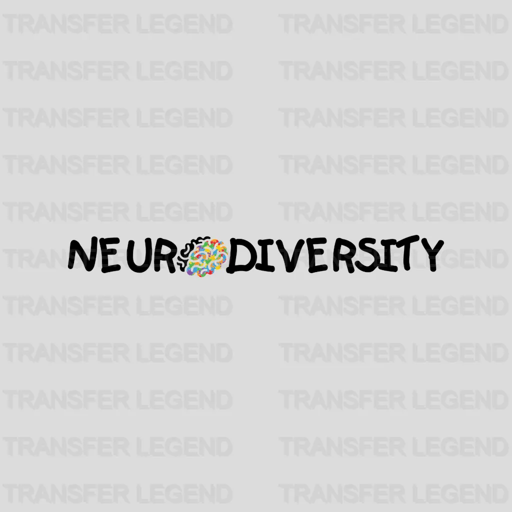 Neurodiversity Autim Awareness Design - DTF heat transfer - transferlegend
