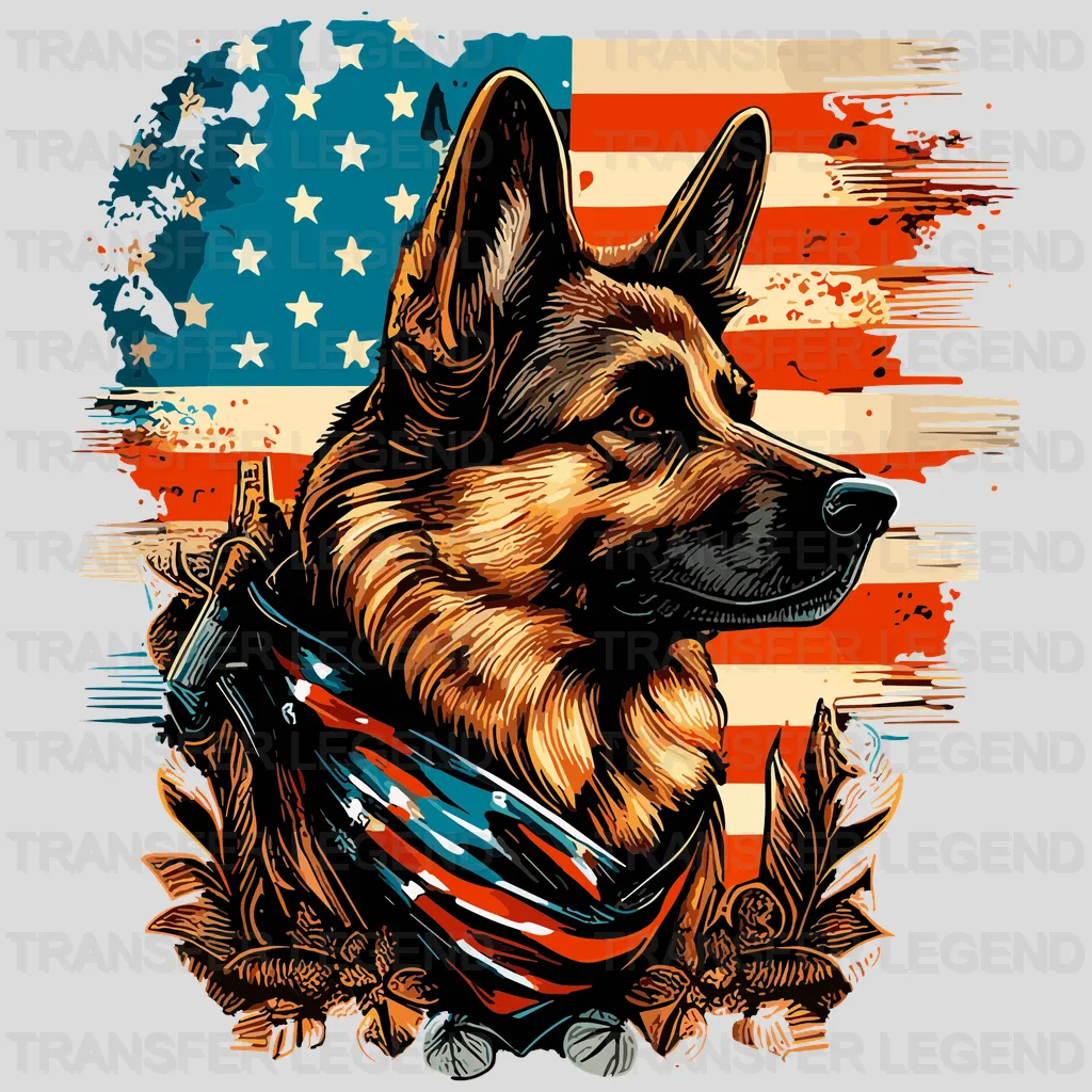 Wolf Time USA Design - DTF Heat Transfers - transferlegend