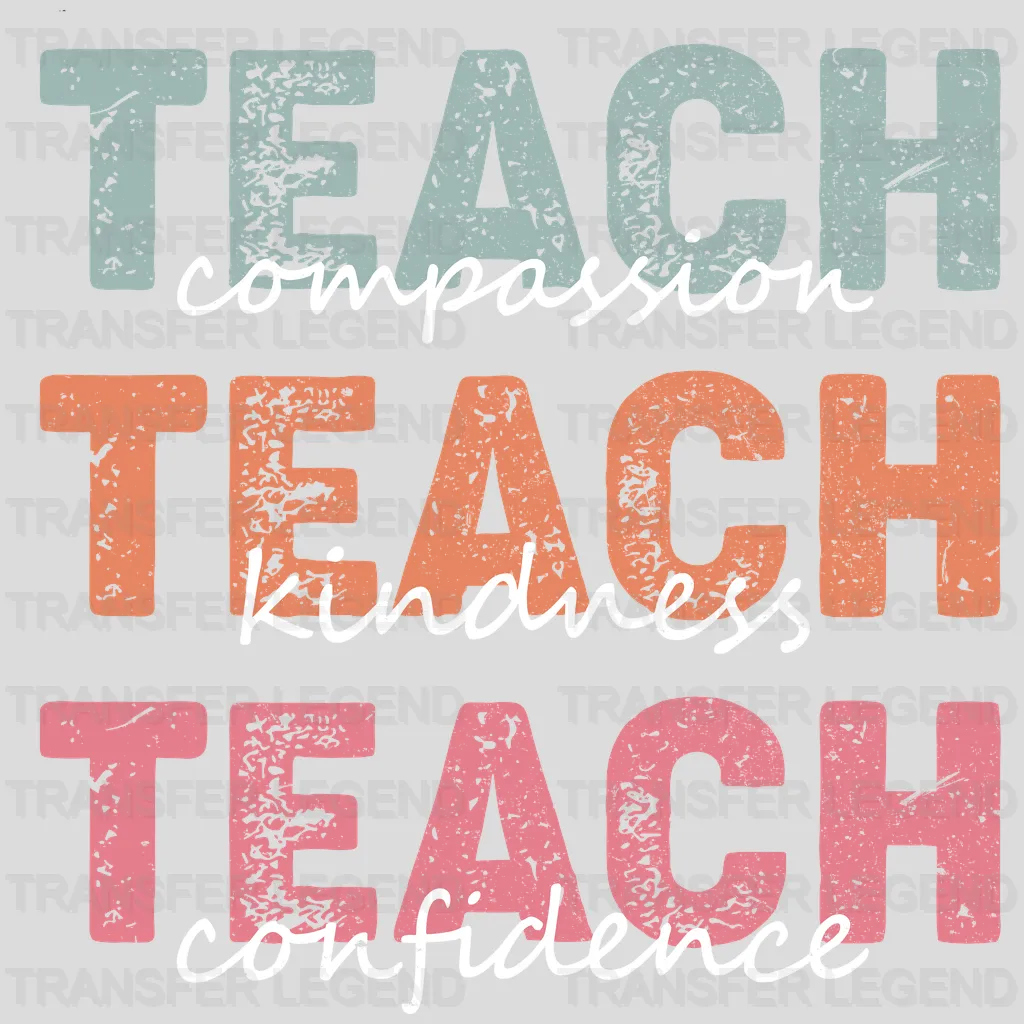 Teach Kindness 100 Days Of School Design - DTF heat transfer - transferlegend