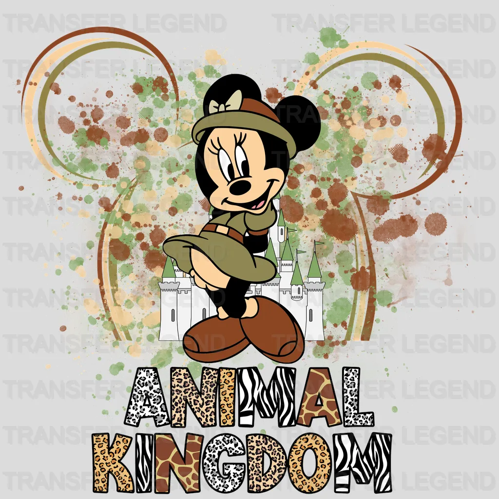 Animal Kingdom Minnie Disney Designs - DTF Heat Transfers