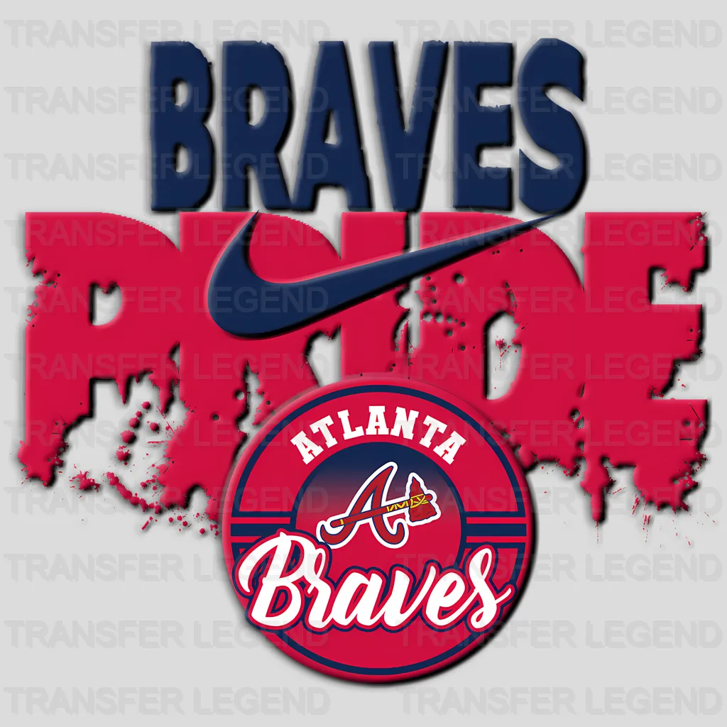 Atlanta Braves MLB Braves Pride DTF Iron On Transfer