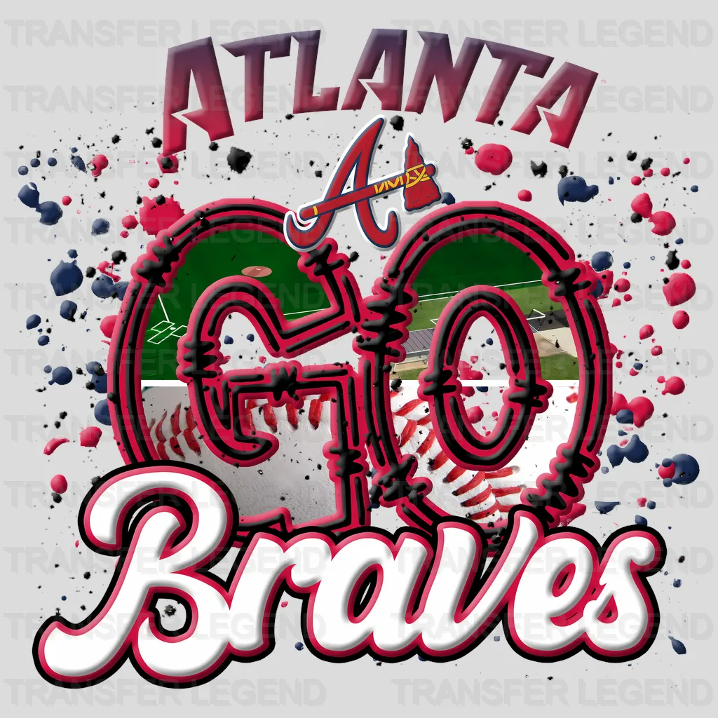 Atlanta Braves MLB Go Braves DTF Iron On Transfer