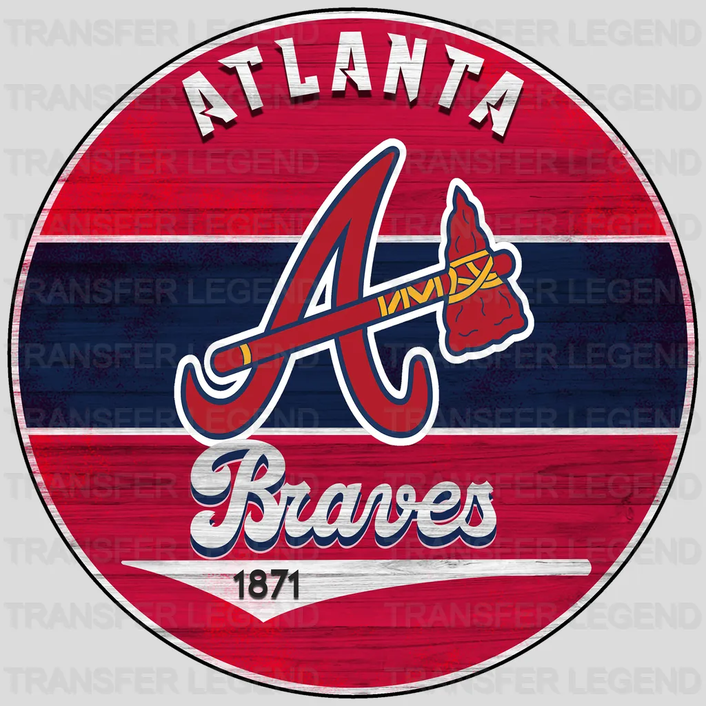 Atlanta Braves MLB Est 1871 DTF Iron On Transfer