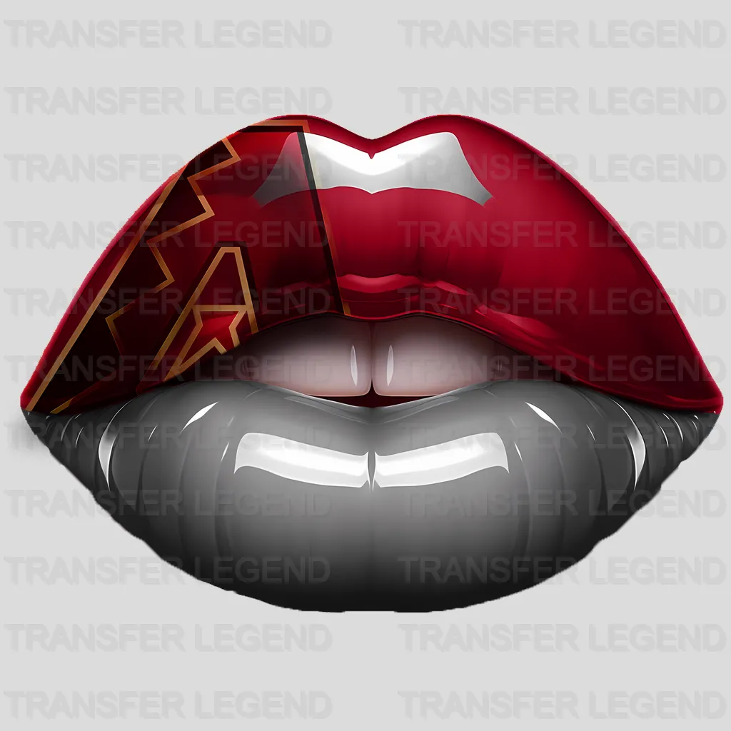 Arizona Diamondbacks MLB Red Lips Logo Art Illustration - DTF Iron On Transfer