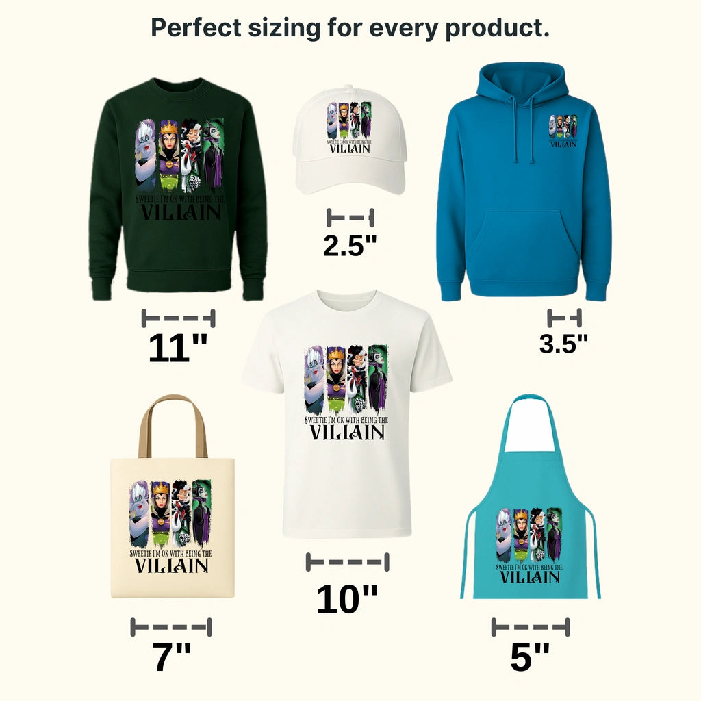 Always Be A Villain  Disney Designs - DTF Heat Transfers