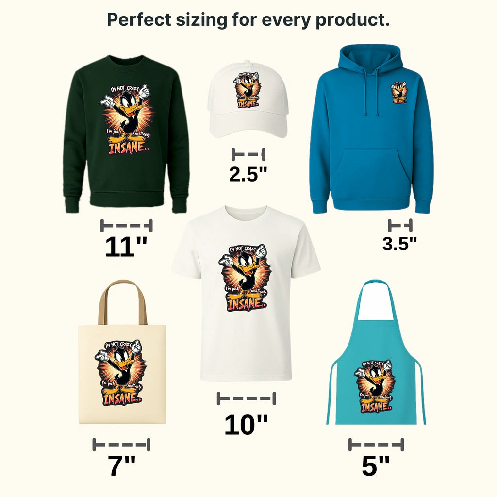 I'm Just Creativly Insane Disney Designs - DTF Heat Transfers