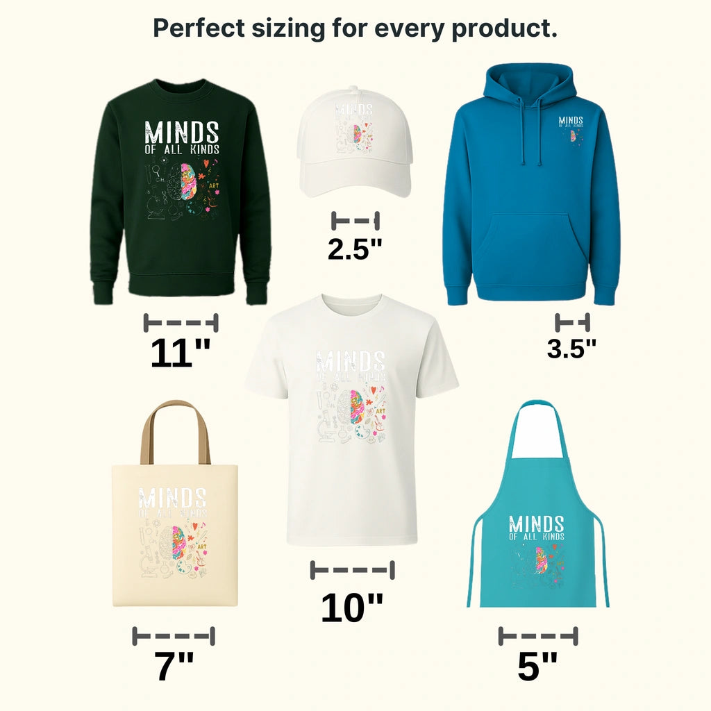 Mind Of All Kinds Design - DTF heat transfer - transferlegend