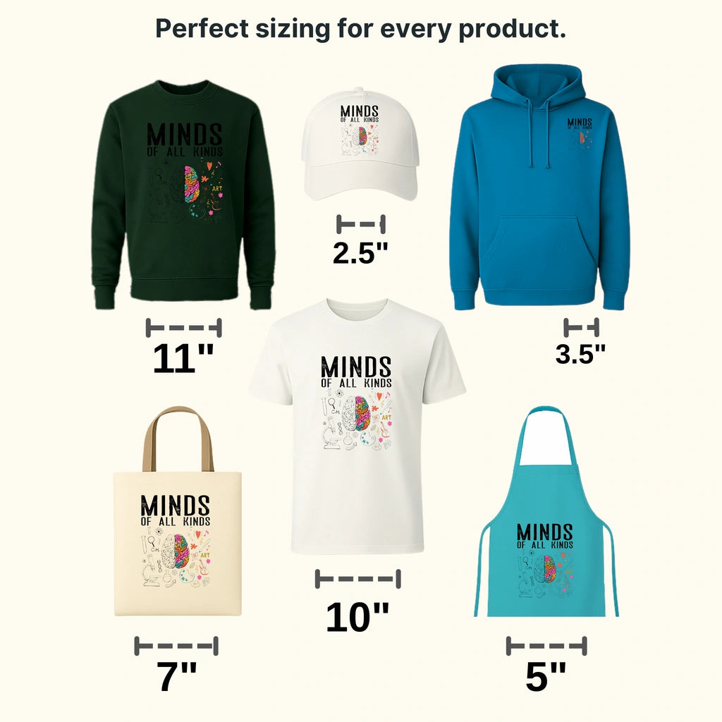 Mind Of All Kinds Design - DTF heat transfer - transferlegend