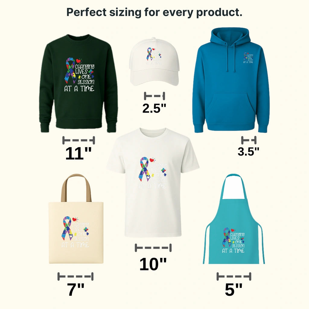 Changing Lives One Session At A Time Design - DTF heat transfer - transferlegend